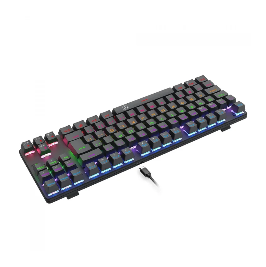 Imagem 4 de 5 do produto Teclado Mec T-dagger Bora, Rainbow, Usb, Switch Brown - T-tgk313-br