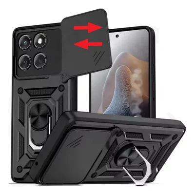 Capa Capinha Case Para Motorola Edge 60 Fusion - Protetora Resistente Anti Impacto Queda Armadura Militar Cor:preto