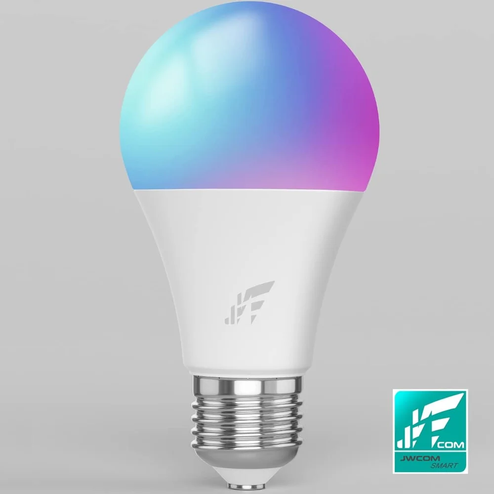 Imagem 3 de 5 do produto Lâmpada RGB Colorida Inteligente Smart Wifi Alexa Google Cor Da Luz Branco-RGB Jwcom