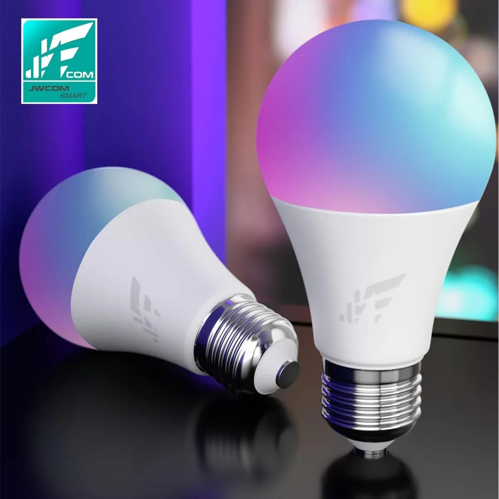 Imagem 4 de 5 do produto Lâmpada RGB Colorida Inteligente Smart Wifi Alexa Google Cor Da Luz Branco-RGB Jwcom
