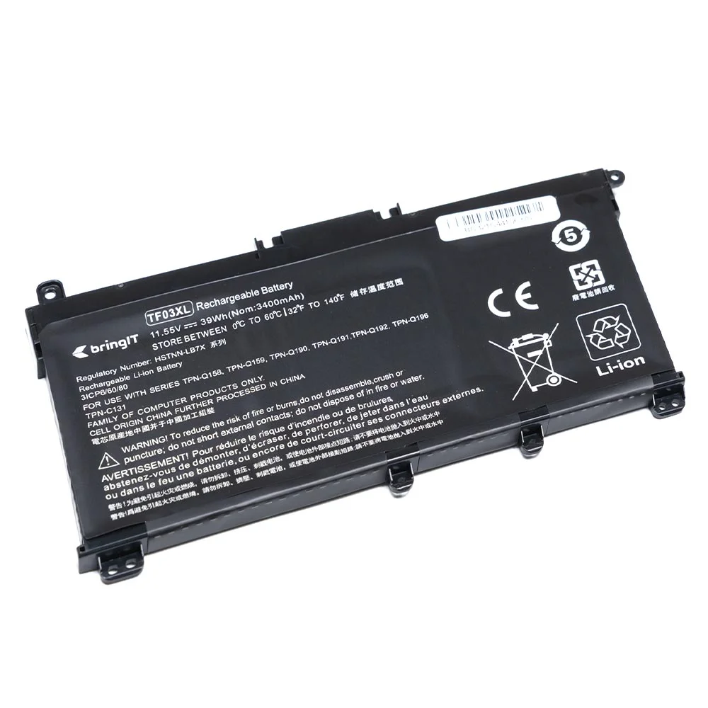 Bateria Para Notebook Hp Part Number Tpn-q189 11.55v Bateria Para Notebook Hp Part Number Tpn-q189 11.55v