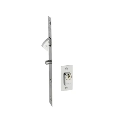 Fechadura Serralheiro Porta De Correr Espelho 430zm 18mm Cilindro 74mm Cromado Pado