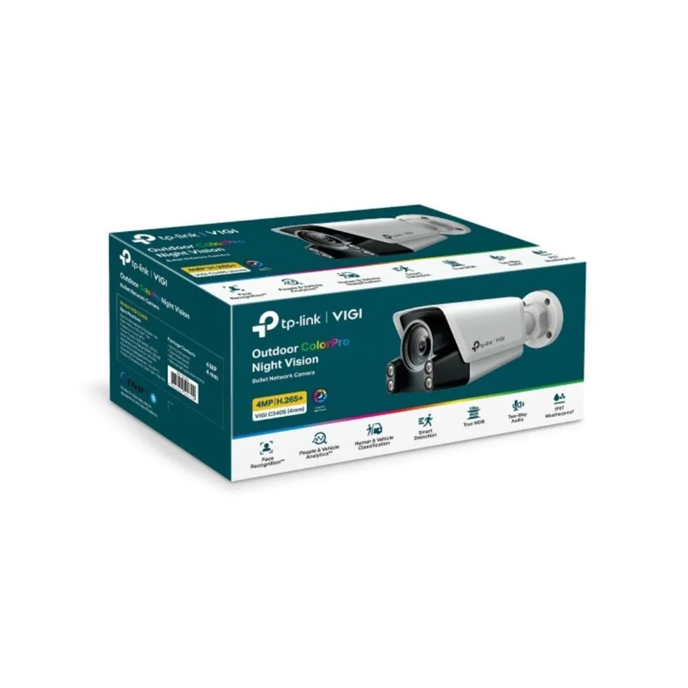 Imagem 2 de 5 do produto Camera Ip Externa Bullet Tp-link Vigi C340s 4mp Colorpro Ia Poe
