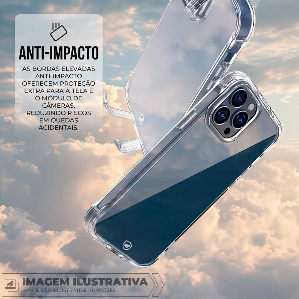 Imagem 3 de 5 do produto Capa Case Capinha Para Iphone 15 Pro Max - Lybrid - Transparente - Gshield