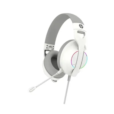 Fone De Ouvido Gamer Branco Hp Dhe-8003u Cancelador De Ruido
