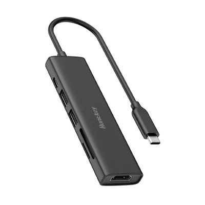 Hub Usb-c Huntkey 6 Em 1 Com Pd 100w, HDMI 4k/30hz