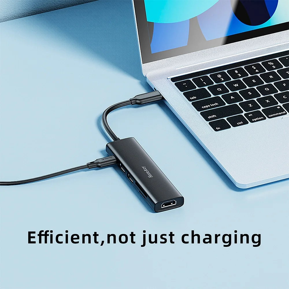 Imagem 4 de 5 do produto Hub Usb-c Huntkey 6 Em 1 Com Pd 100w, HDMI 4k/30hz