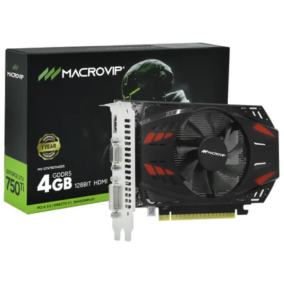 Placa Video 4gb Gtx750ti Macrovip GDDR5 1020mhz 128bit