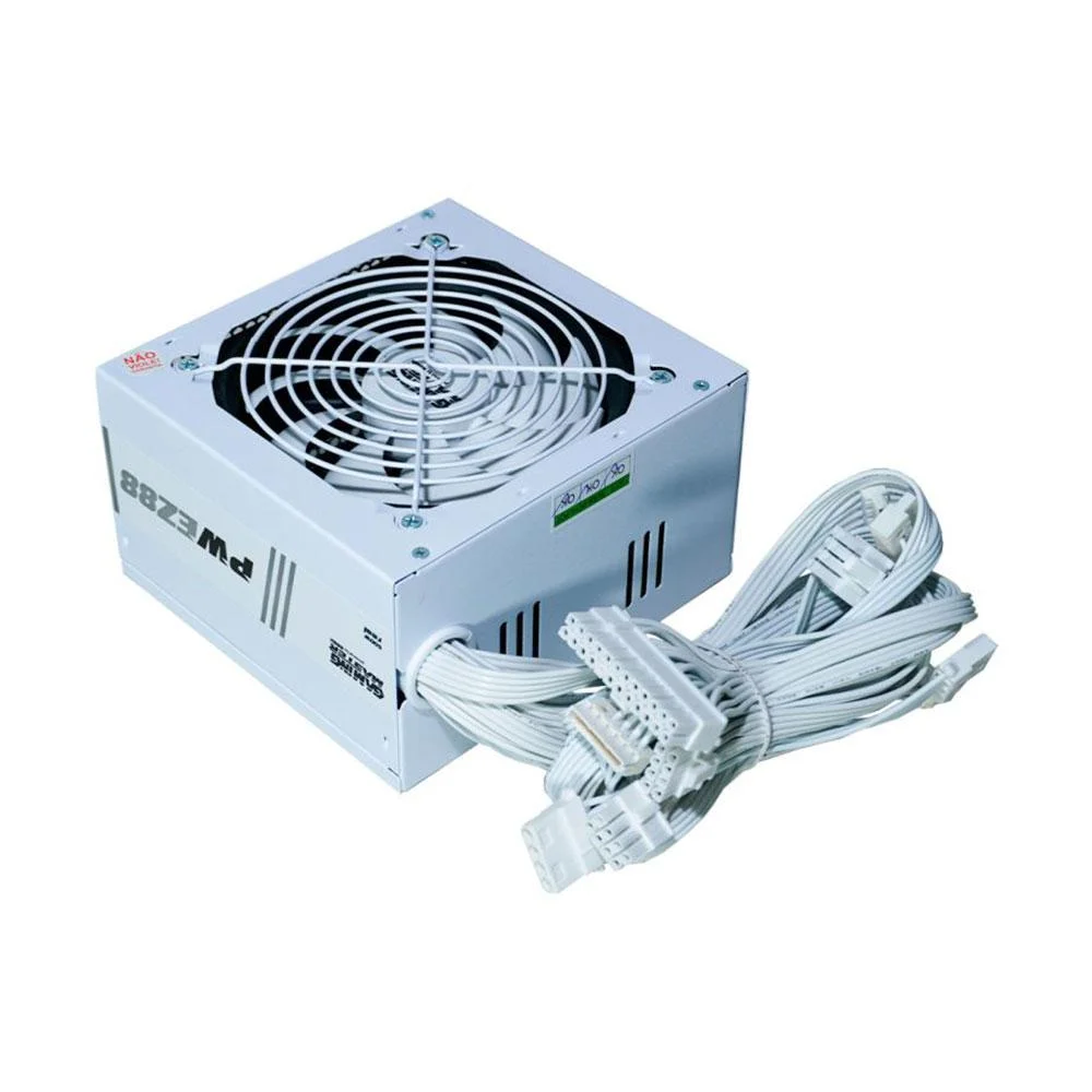 Imagem 3 de 5 do produto Fonte De Alimentacao K-mex Pwez8898f Branca 500w 80 Plus White - Pwez8898fua0b3x