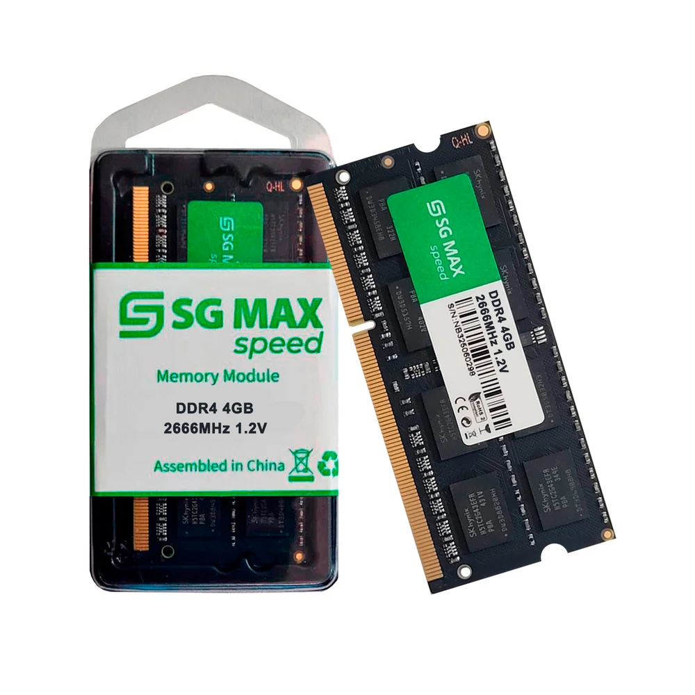 Memoria Notebook   4gb Ddr4 2666 Cl19 1.2v Soddim Sgm4gl2666cl19nb Sgmax