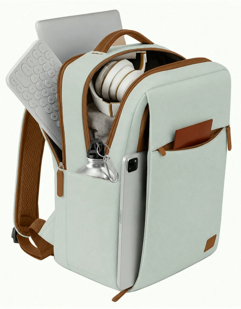 Imagem 4 de 5 do produto Mochila Grande Masculina Feminina Executiva Notebook Escolar Universitária Usb Viagem Estudo Cor Cinza