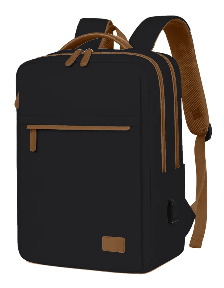 Imagem 1 de 5 do produto Mochila Grande Masculina Feminina Executiva Notebook Escolar Universitária Usb Viagem Estudo Cor Preto