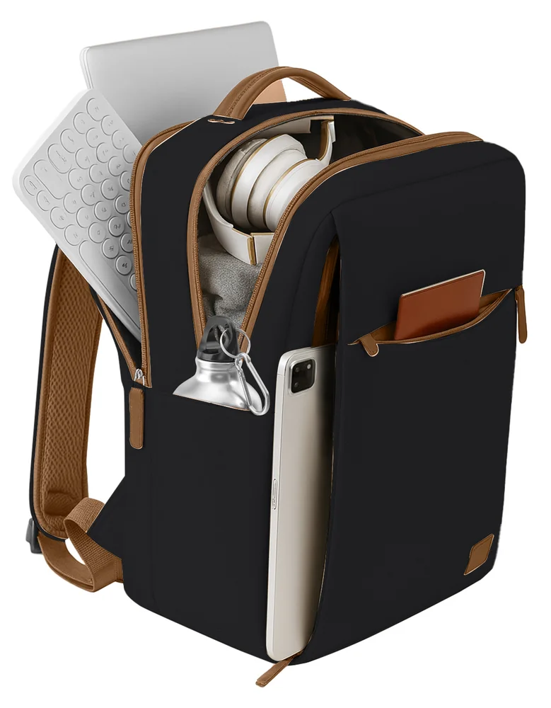 Imagem 5 de 5 do produto Mochila Grande Masculina Feminina Executiva Notebook Escolar Universitária Usb Viagem Estudo Cor Preto