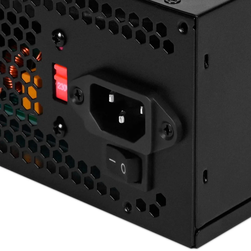 Imagem 3 de 5 do produto Fonte Atx 350w Real Com Cabo De Força Bivolt Preto | Get