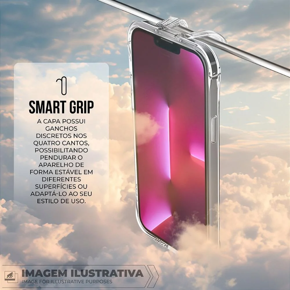 Imagem 4 de 5 do produto Capa Case Capinha Para Iphone 13 - Lybrid - Transparente - Gshield