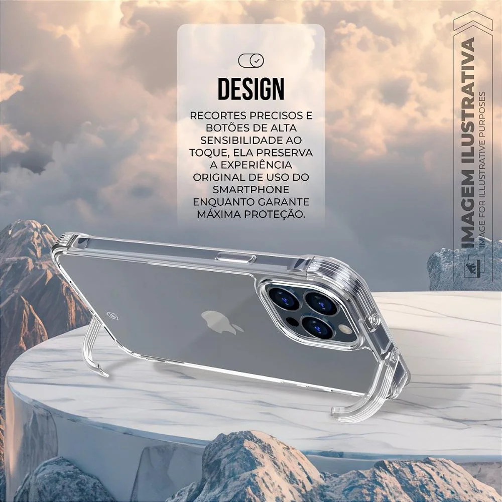 Imagem 5 de 5 do produto Capa Case Capinha Para Iphone 13 - Lybrid - Transparente - Gshield
