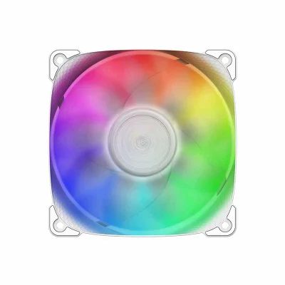 Kit 3 Fans 120mm Geometric Future Squama 2301w-1 ARGB Branco