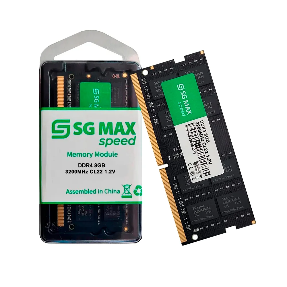 Memoria Notebook   8GB Ddr4 3200 Cl22 1.2v Soddim Sgm8gl3200cl22nb Sgmax