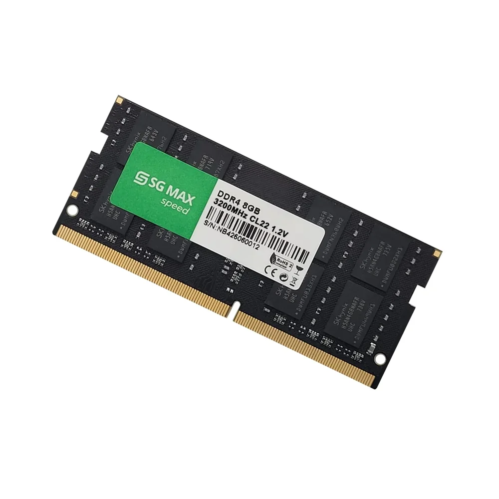 Imagem 3 de 4 do produto Memoria Notebook 8GB Ddr4 3200 Cl22 1.2v Soddim Sgm8gl3200cl22nb Sgmax