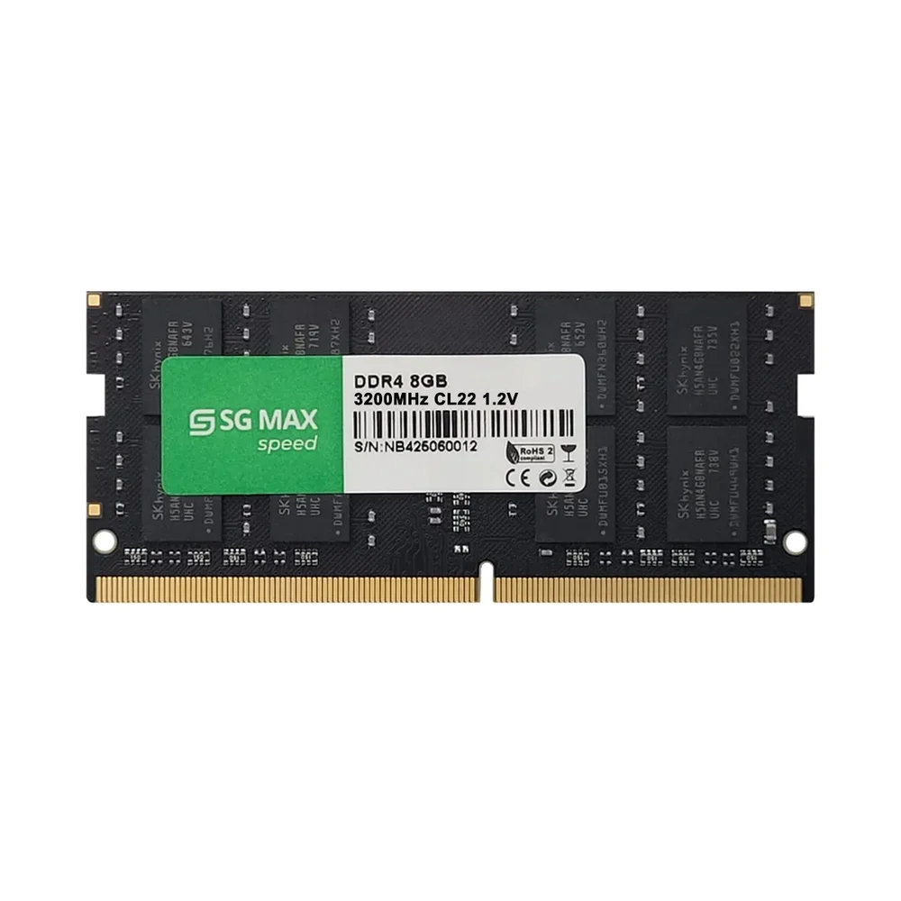 Imagem 4 de 4 do produto Memoria Notebook 8GB Ddr4 3200 Cl22 1.2v Soddim Sgm8gl3200cl22nb Sgmax