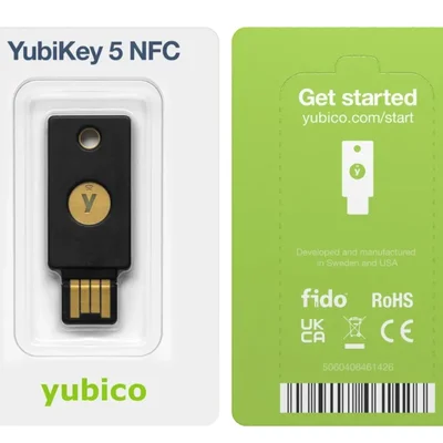 Yubikey 5 Nfc Yubico USB-A Two Factor - Chave De Segurança