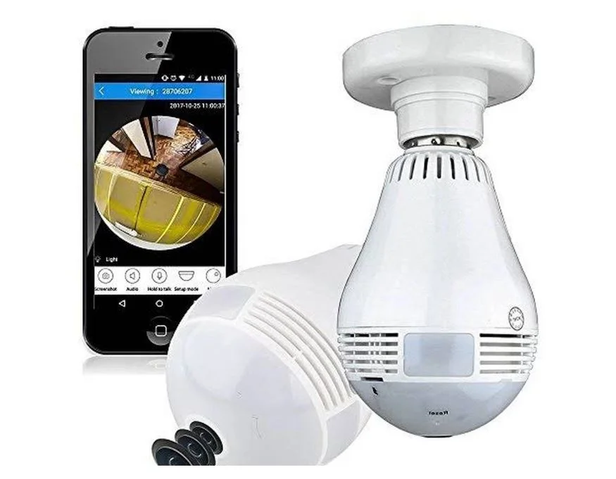 Imagem 2 de 4 do produto Camera Lampada Panoramica 360º Ahd Wifi