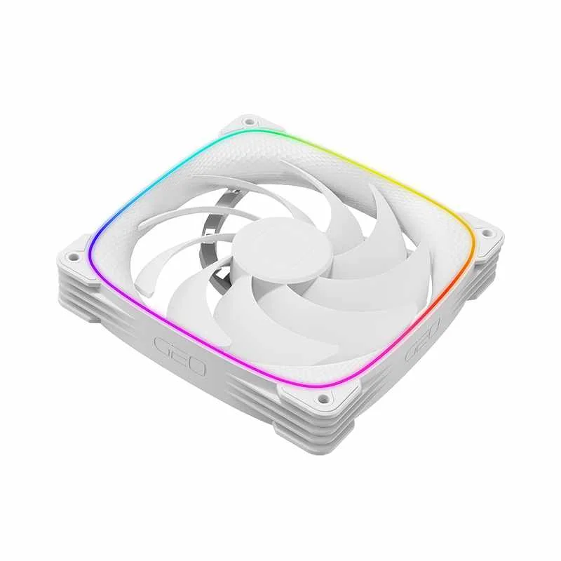 Kit 3 Fans 140mm Geometric Future 2503r Reverse ARGB Branco 8