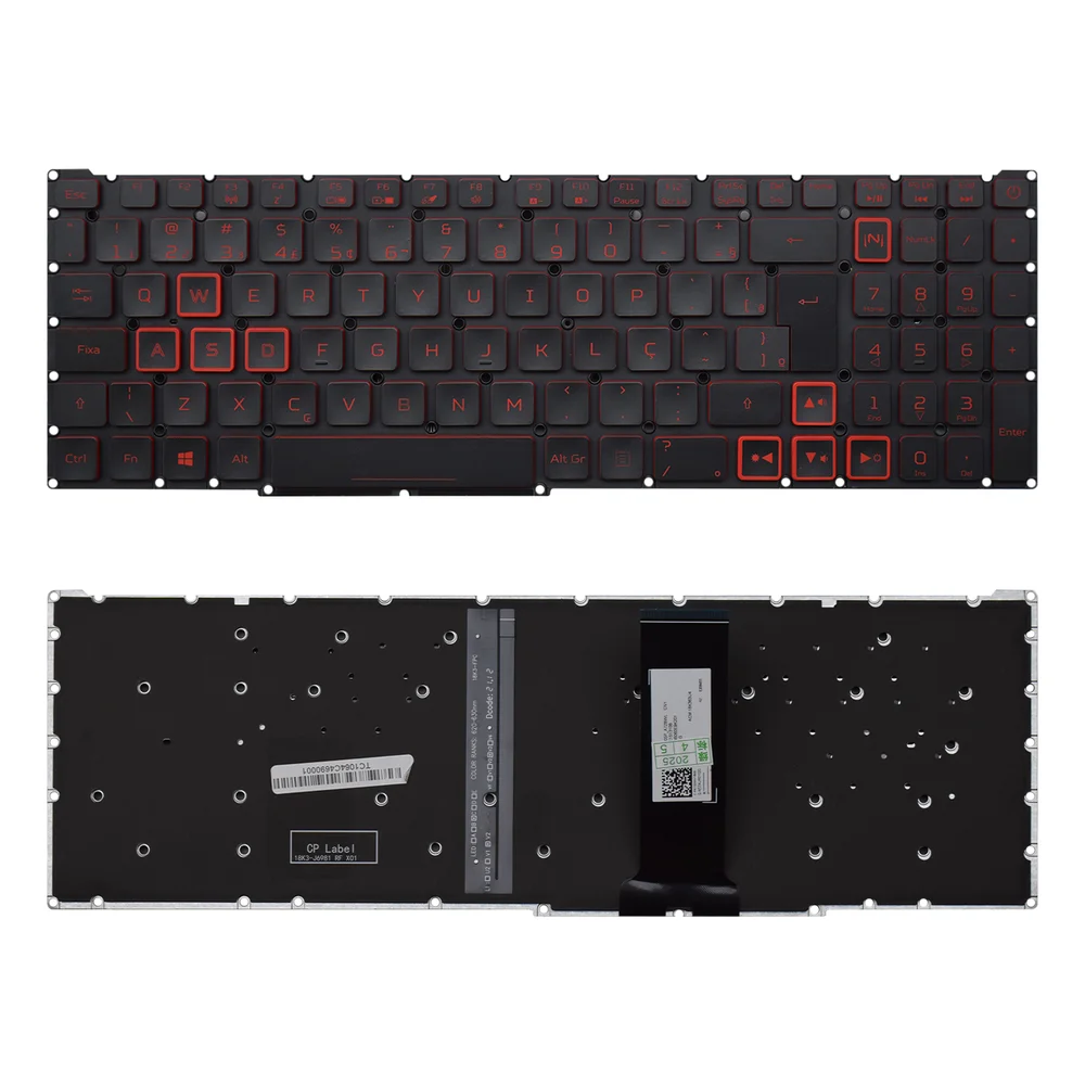 Teclado Para Notebook Acer Part Number Nki15170x5 Vermelho Abnt2 Preto Teclado Para Notebook Acer Part Number Nki15170x5 Vermelho Abnt2 Preto