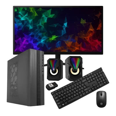 Computador Slim Intel Core i5 12ª Geração | 16gb Ram, SSD 480GB, WINDOWS 11 Pro + Office 2024 | Monitor LED 19” | Wi-fi E Bluetooth