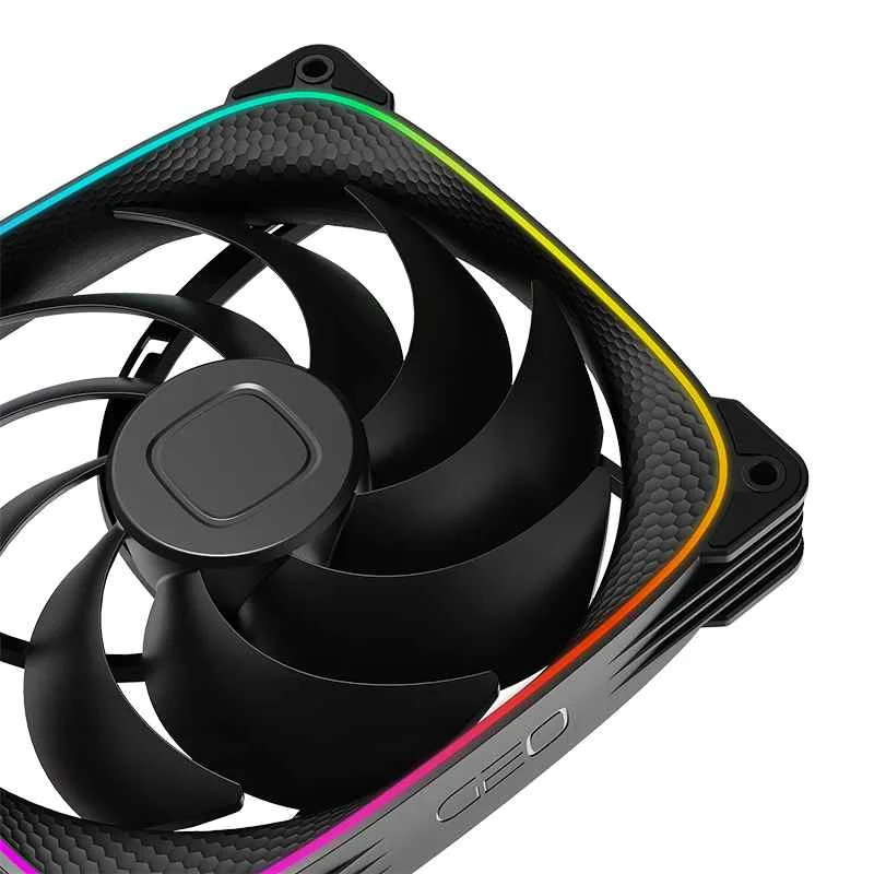 Fan 140mm Geometric Future Squama 2503b-14 ARGB Preto 7