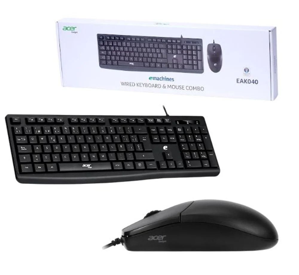 Imagem 4 de 5 do produto Kit Teclado E Mouse Com Fio Para Computador - Preta