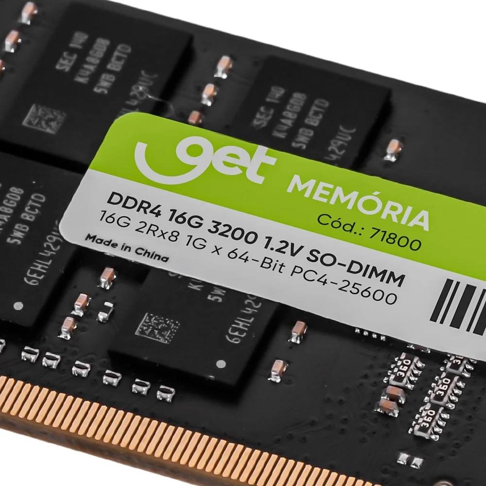 Imagem 3 de 5 do produto Memória Get Para Notebook Ddr4 16gb 3200mhz