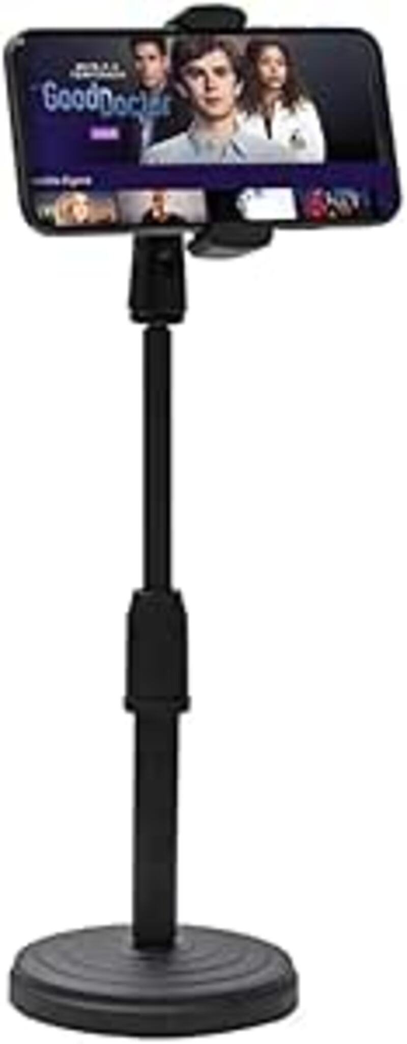Suporte De Mesa Para Celular 360 Graus Ajustável Articulado Universal Escritório Live Reunião Base Resistente E Pesada U