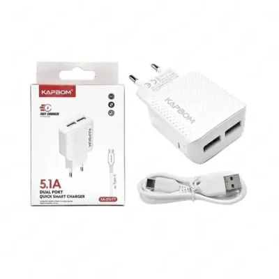 Carregador Kapbom Ka-5001 Usb Branco 5v 110v/220v Branco