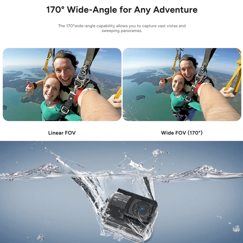 Imagem 2 de 5 do produto Câmera De Ação Sjcam Sj8 Pro 4k60fps Estabilização Wi-fi