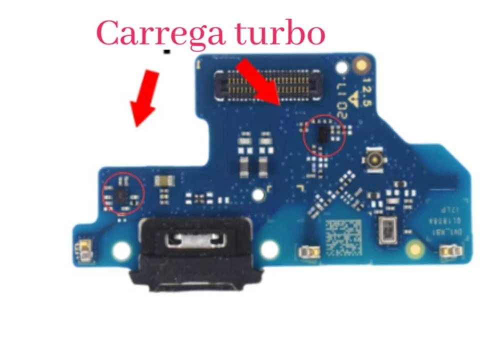 Imagem 4 de 4 do produto Placa De Carga Gold Edition Compativel Com Lg K22 / K22 Plus