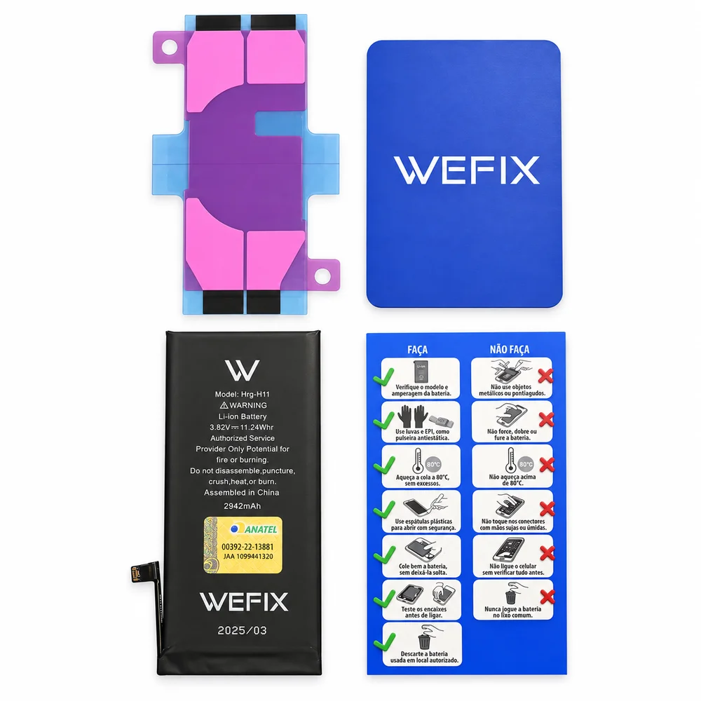 Imagem 5 de 5 do produto Bateria Wefix Homologada Anatel Compatível Com Iphone Xr