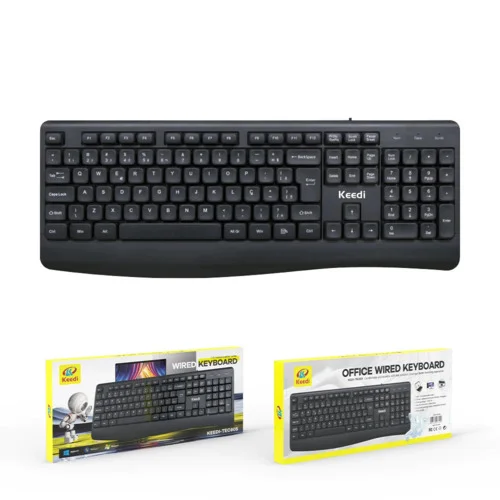 Imagem 5 de 5 do produto Teclado Com Fio Abnt2 Para Escritório
