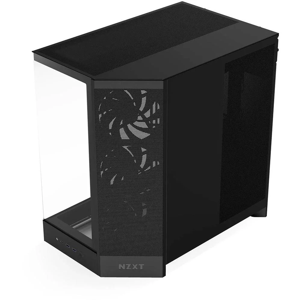 Imagem 3 de 5 do produto Gabinete Gamer Nzxt H9 Flow Frontal Diagonal 4 Fans Preto