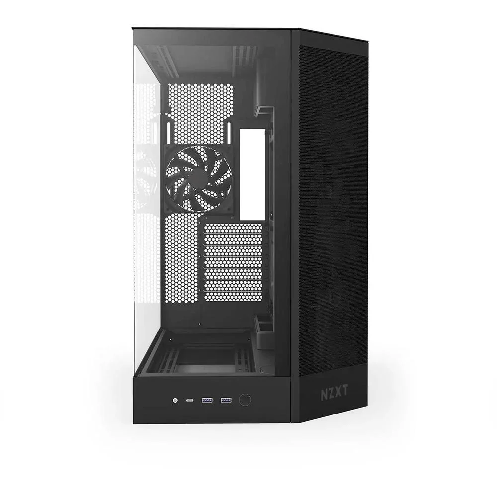 Imagem 4 de 5 do produto Gabinete Gamer Nzxt H9 Flow Frontal Diagonal 4 Fans Preto