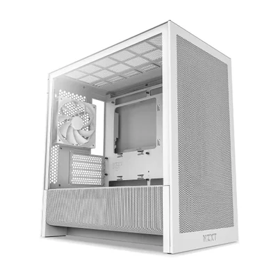 Gabinete Gamer Nzxt H3 Flow Micro Atx Com 1 Fan Branco