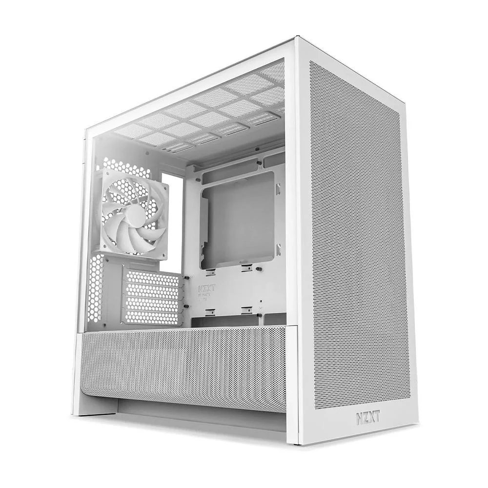 Gabinete Gamer Nzxt H3 Flow Micro Atx Com 1 Fan Branco