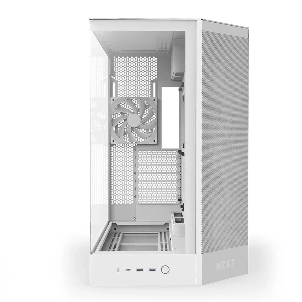Imagem 5 de 5 do produto Gabinete Gamer Nzxt H9 Flow Frontal Diagonal 4 Fans Branco