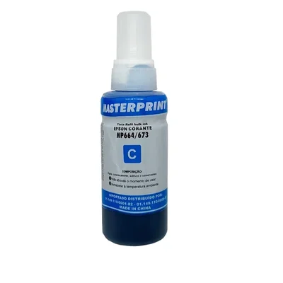 Refil De Tinta  Ciano Para Impressora Eco Tank 664 C 70ml