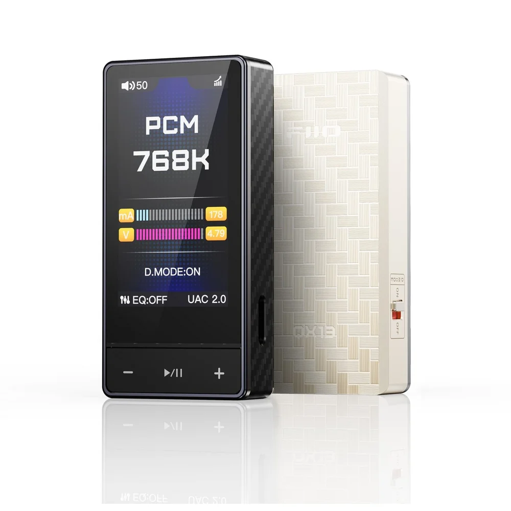 Imagem 4 de 5 do produto Amplificador / Dac De Fone De Ouvido Fiio Qx13 Dourado Portátil – Es9027pro 8 Canais, 900mw, 10-band Peq