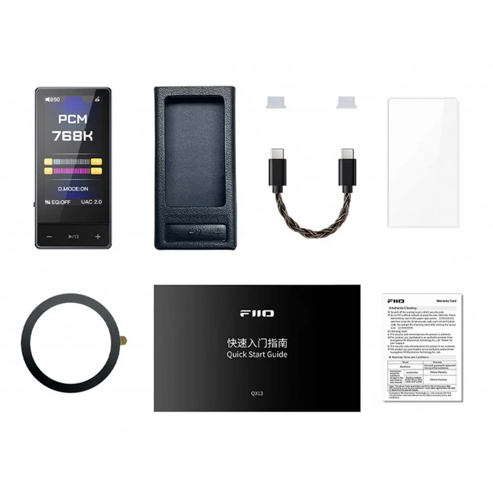 Imagem 5 de 5 do produto Amplificador / Dac De Fone De Ouvido Fiio Qx13 Dourado Portátil – Es9027pro 8 Canais, 900mw, 10-band Peq