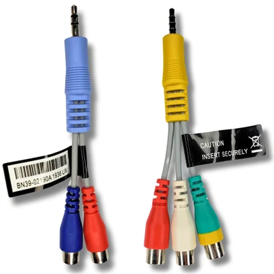 Kit Cabo Componente Av Adaptador P2 P3 Rca Smart Tv Samsung