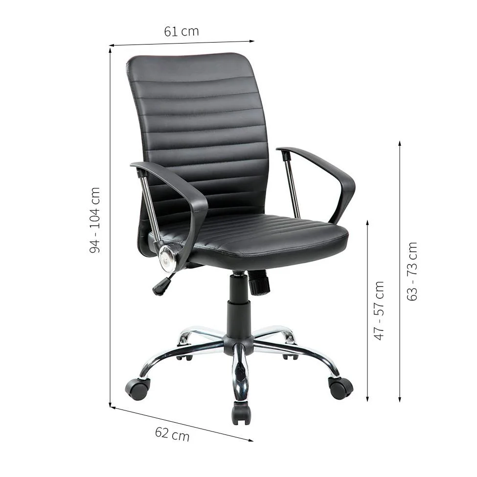 Imagem 5 de 5 do produto Cadeira De Escritório Diretor Giratória Oslo Preta
