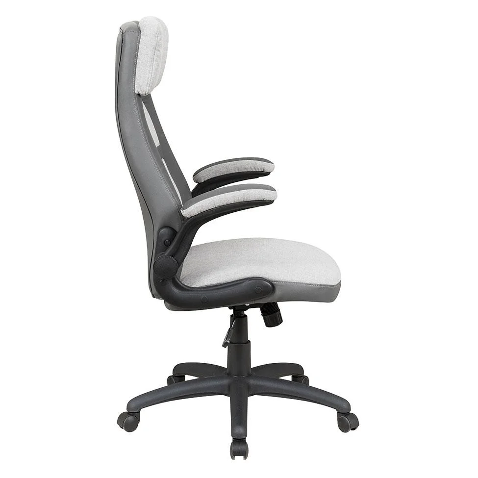 Imagem 3 de 5 do produto Cadeira De Escritório Presidente Giratória Com Relax Juan Cinza