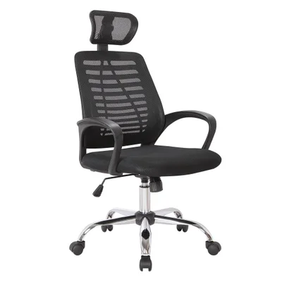 Cadeira De Escritório Diretor Giratória Light Preta